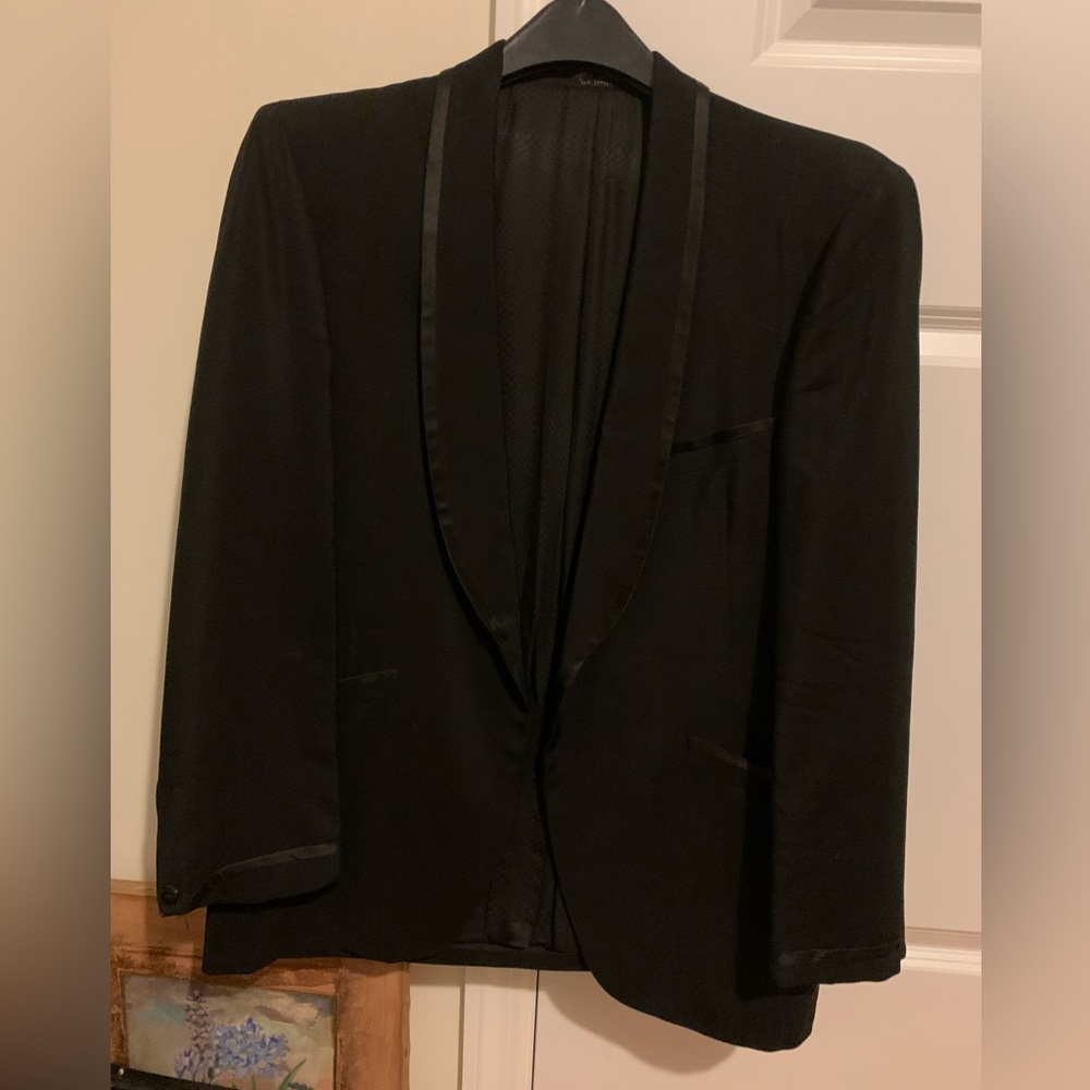 After Six satin trimmed suit jacket